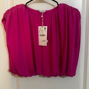 Zara Vibrant Fuchsia Blouse